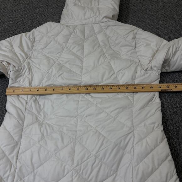 Columbia Jacket Womens Size M Omni-Heat Heavenly Hooded Extended Cuffs Flawed - Picture 11 of 13
